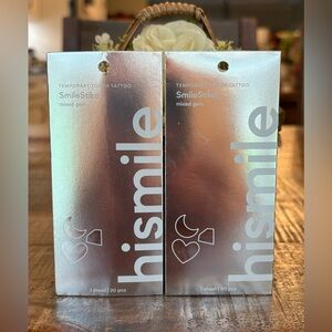 New HISMILE SmileStika MIXED GEM Temporary Tooth Tattoo DUO [20 stickers each]